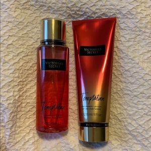 Victoria Secret Temptation mist and lotion